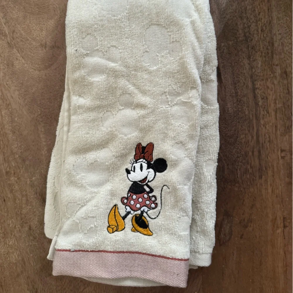 Disney Mickey Mouse Cream and Red Hand Towel